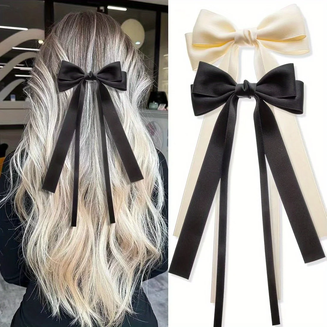 Ribbon Bow Hair Cli… - image