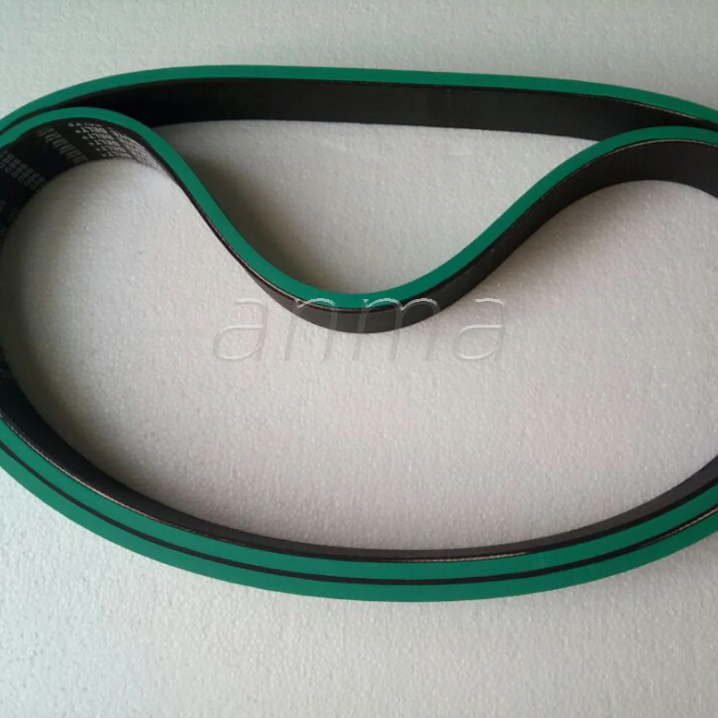980X35X8mm Seamless Flat Transmission Belt Green Rubber Surface Folder Gluer Paper Feed Replacement Belt