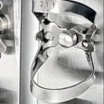 

1 шт., стоматологические резиновые зажимы для плотины, эндодонтические восстановительные зажимы для барьеров, держатель рамы из нержавеющей стали, молярные зубы, стоматологические материалы