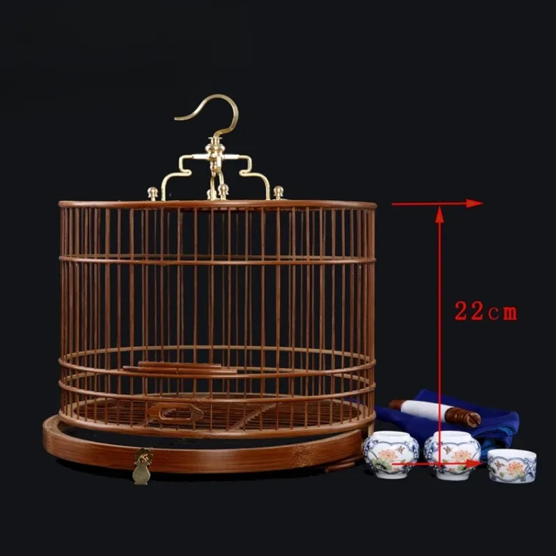 Bamboo Bird Cage Bird Cage Large Full Set of Dedicated Household Boutique Handmade Old Bamboo Bird Cage Trampa Para Palomas