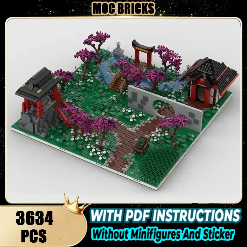 

Street View Model Moc Building Bricks Chinese Architecture Taolin Technology Modular Blocks Gift Christmas Toy DIY Sets Assembly