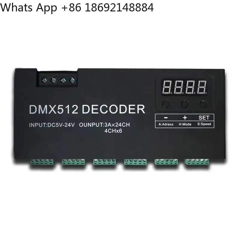 24-channel-dmx512-rgbw-constant-voltage-decoder-led-controller-for-engineering-stage