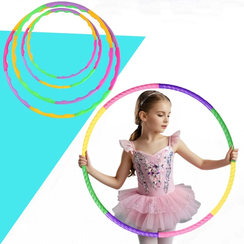Sport Removable Color Hoop Equipment - Portable Plastic Fitness Training Circle Kids Exercise Children's Best Gifts