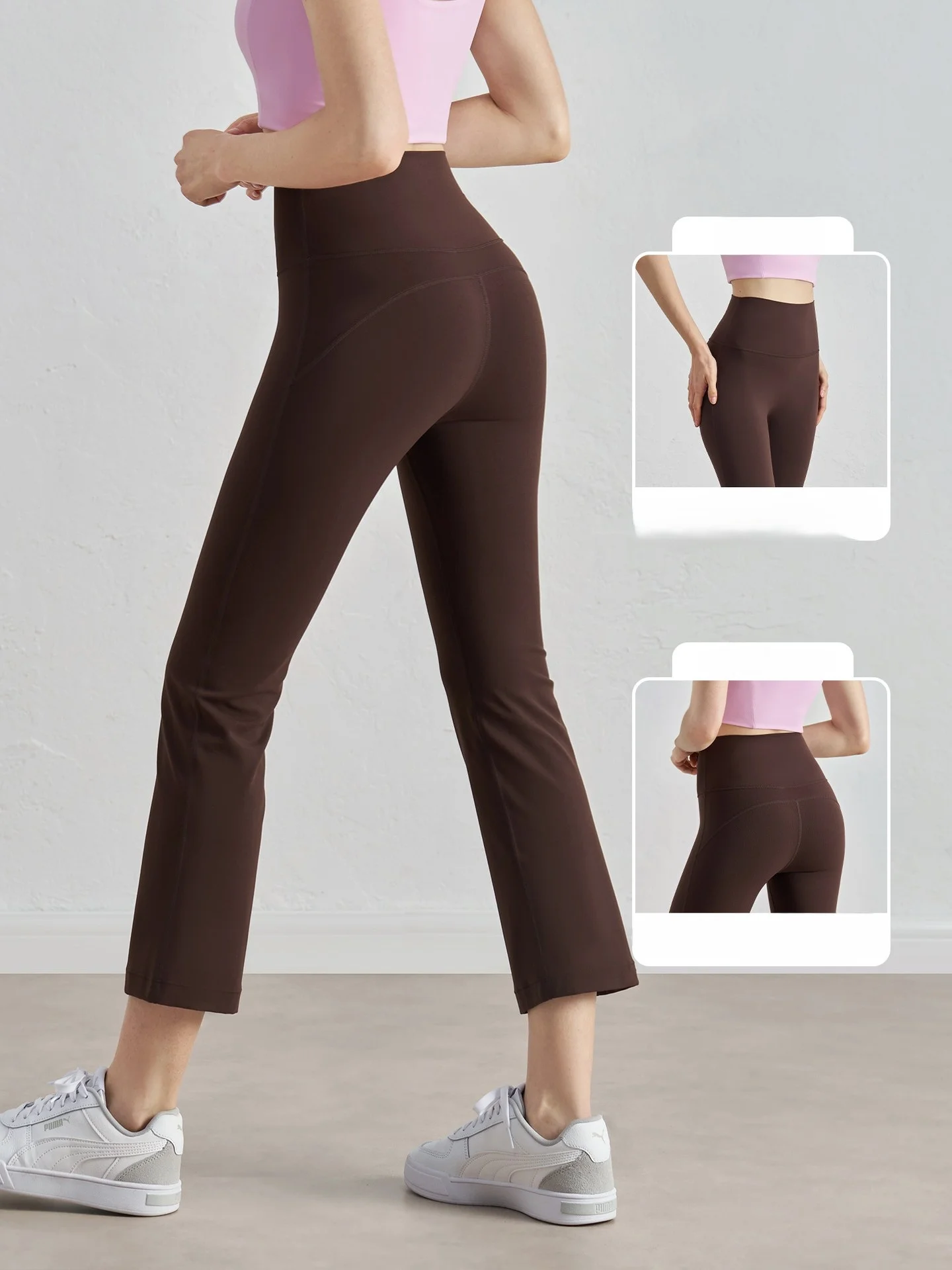 

Yoga Pants Black Women Sporting Gradients Popular High-End Trend Extended Plus-Size Buttock Pink Opaque Premium Colour Invisible