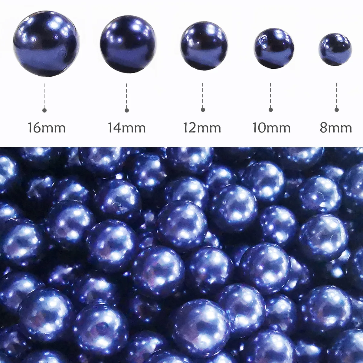 100 Sets Colorful Pearl Rivets Studs 8mm~16mm  Round Rivet for DIY Leather Craft Bag Shoes Hat Clothes Wedding Decoration