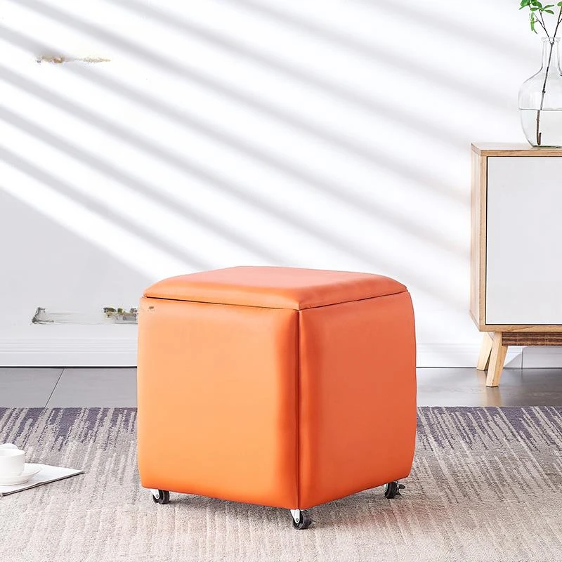 4 Rubik's Cube Stool Combination Household Small Low Bench Dining Table Spare Stool Stacking Can Be Stored Multi-Function