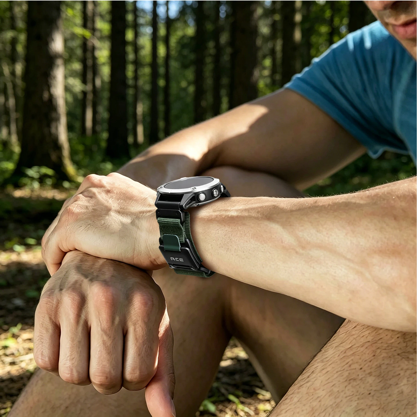 Kompatibel mit Garmin Uhrenarmband 22mm 26mm Schnellverschluss Nylonband für Fenix 8 7 7X 6 5 Epix Gen2 Enduro 3 Herren Sport Ersatzband – Detail 10