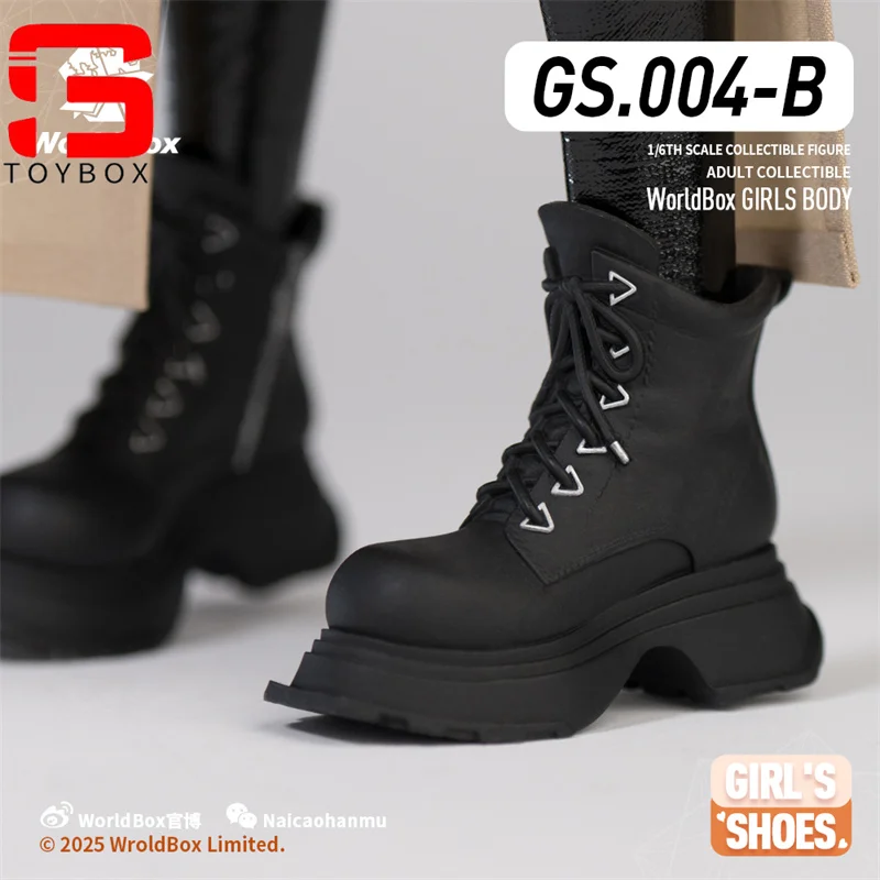 Worldbox GS004 1/6 Female Thick Soled Boots Clothes Model Fit 12'' Soldier Detachable Feet Action Figure Body