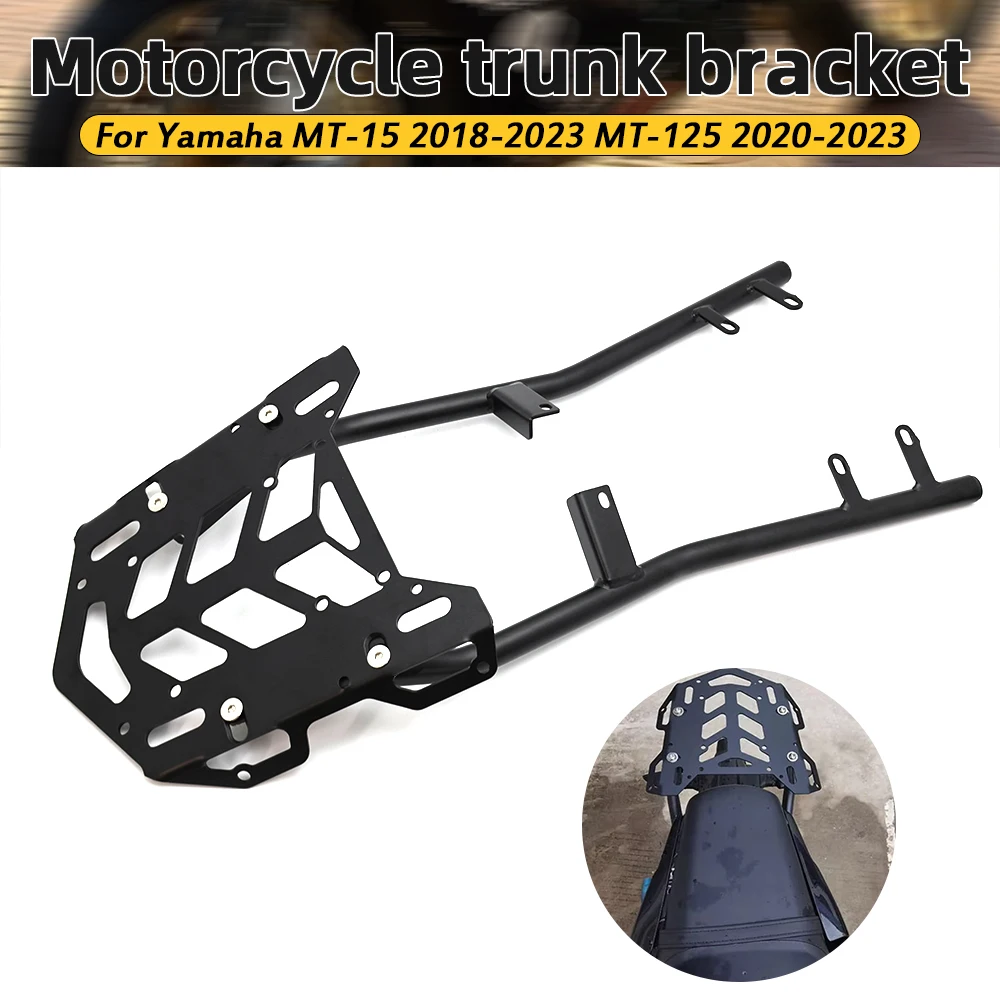 

For YAMAHA MT125 MT-125 MT15 MT-15 2018-2025 Motorcycle Rear Luggage Rack Cargo Holder Top Box Carrier Shelf Bracket Accessories