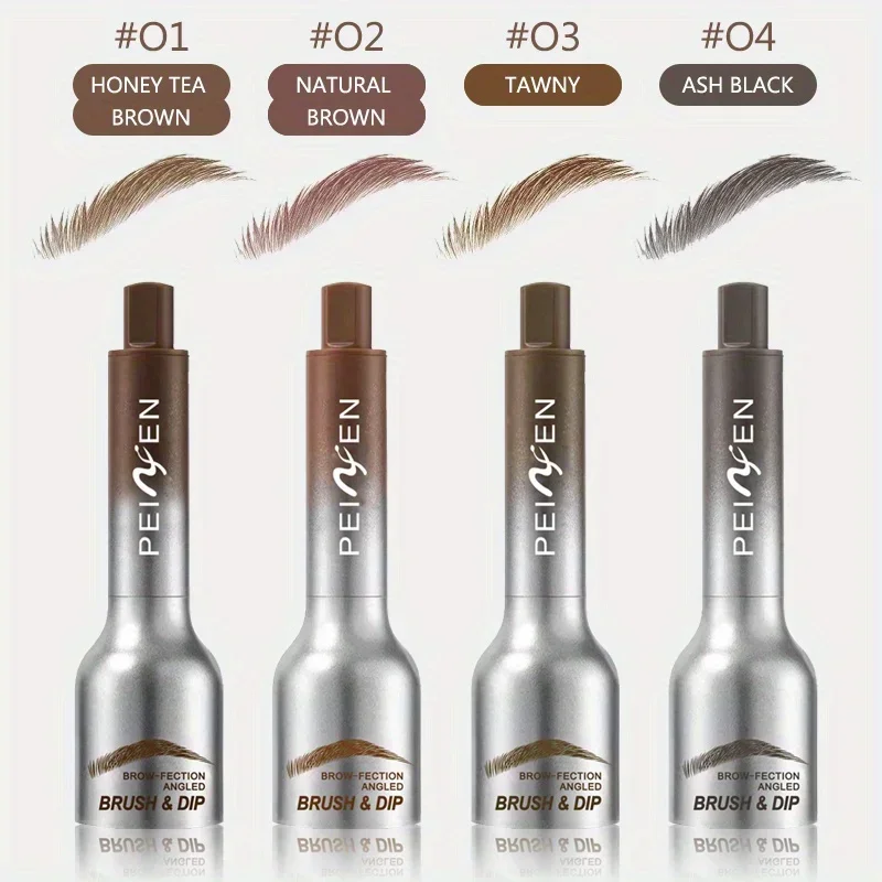 1 PC 3D Gel per sopracciglia Crema colorante con pennello Cuscino d'aria a lunga durata Tintura per sopracciglia Tinta Trucco naturale a lunga durata Potenziatore per sopracciglia