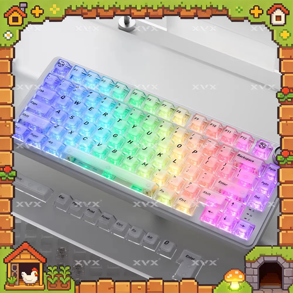 XVX Zhengke PC Keycaps Fog Permeable Keycap Dull Polish Original Factory Height Keyboard Keycaps Customized PC Accessories Gifts