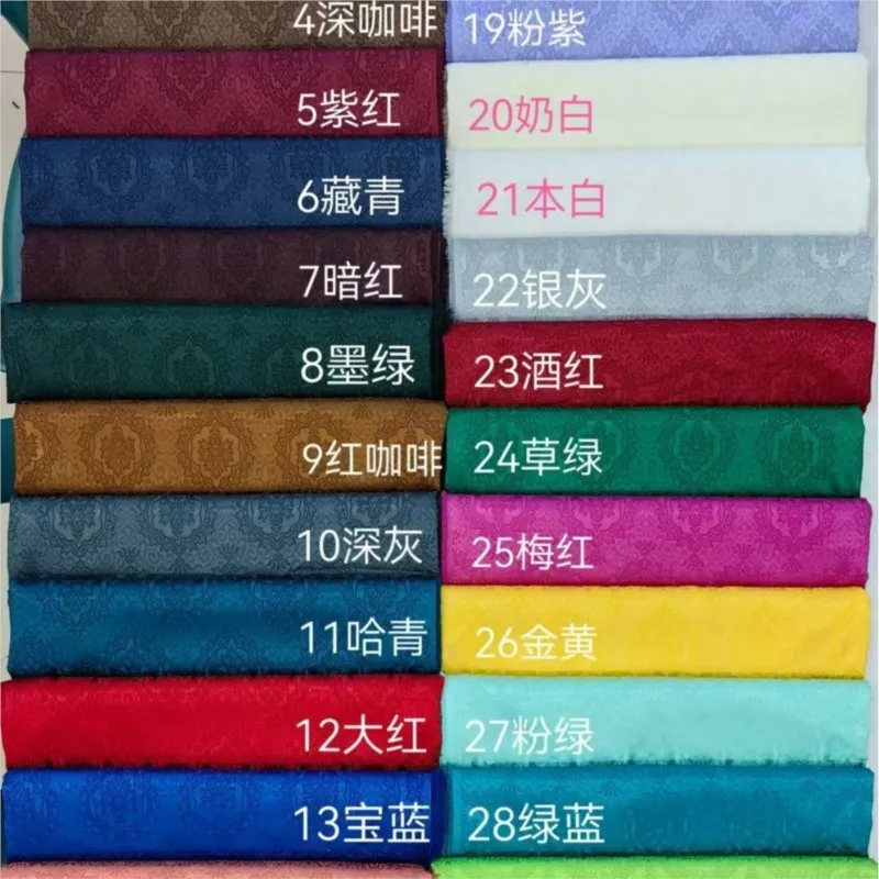 Men's Chinese-style cotton-padded fabric Hanfu ethnic style light luxury color weaving
