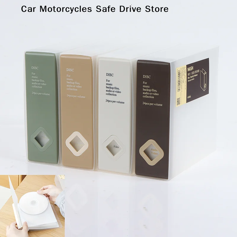 Universal 24 CD Capacity CD Case DVD Wallet Collocation CD Storage Box Booklet Holder CD Sleeve CD Disc Package Bedroom Office