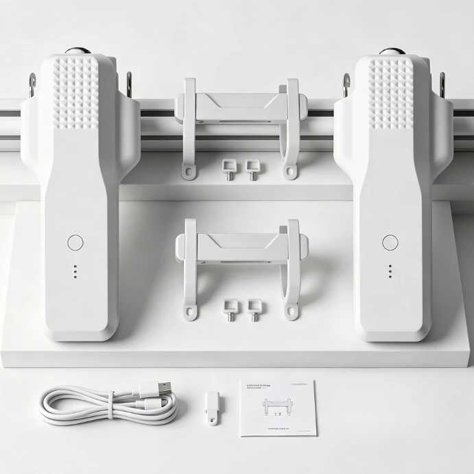 Curtain Robot Rechargeable Motor, for Roman Rod I/U Track, Tuya Alexa Google Home Smart Control