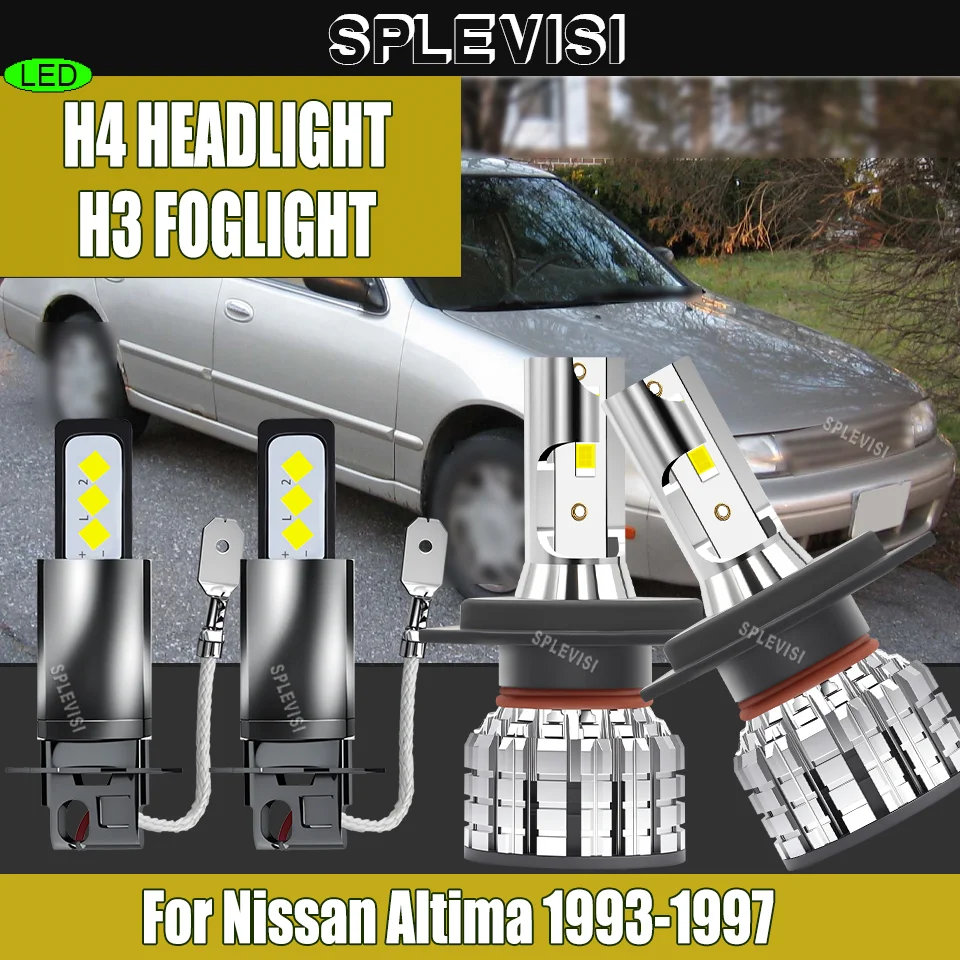 

Auto Bulb Shock-Resistant LED Headlight Foglight Halogen Replacement For Nissan Altima 1993 1994 1995 1996 1997 Maxima 2000 2001