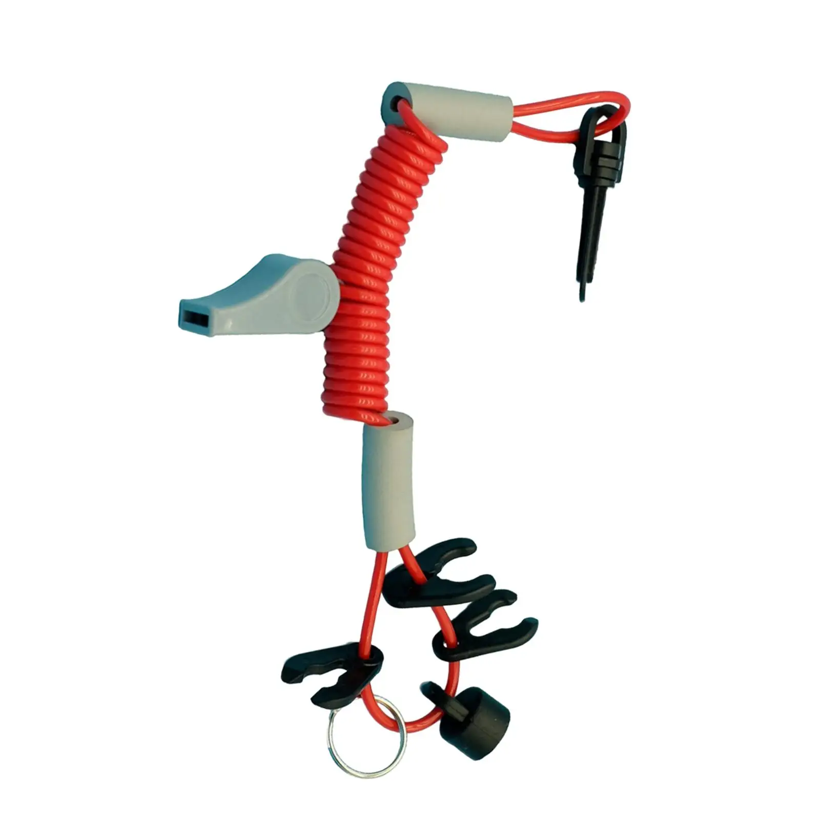 Boat Outboard Motor Start Stop Kill Safety Lanyard Universal with 4 Keys