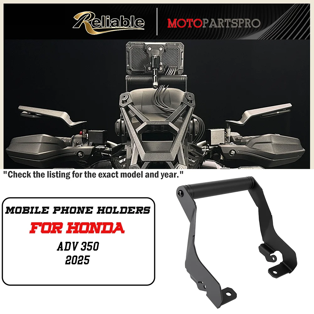 For Honda ADV 350 ADV350 Motorcycle Accessories 2025 22mm Mobile Phone GPS Sat Nav Navigation Mounting Extension Bracket Holder