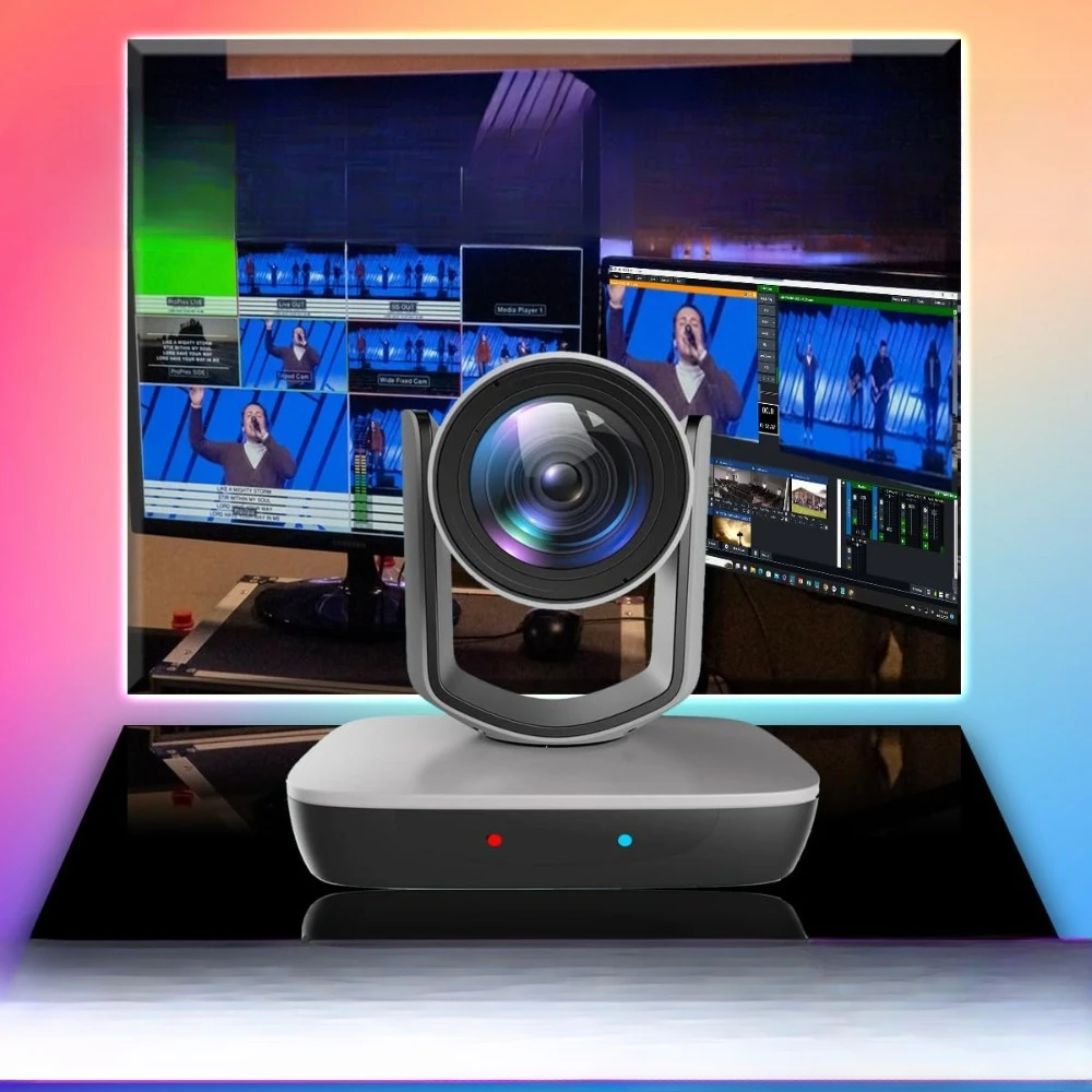 3G-SDI PTZ Camera with USB Video Output for Church Worship Live Events, PoE IP Livestream Camera for Video Production