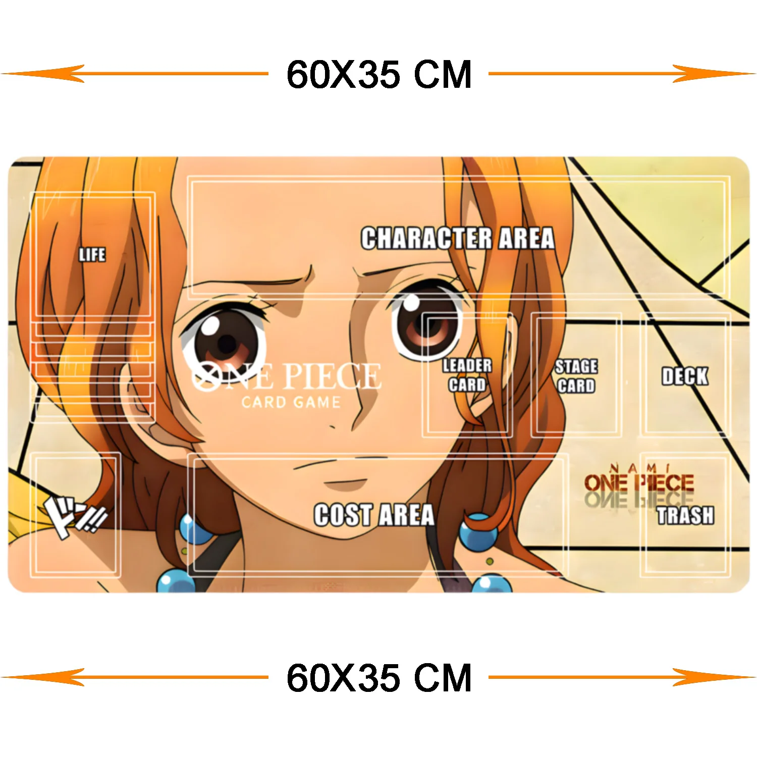 New One Piece Cards Playmat Single Double Person 60cm 35cm Nami girl