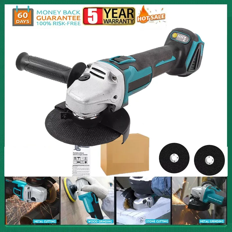 Makita 18V değirmeni araçları için BL1830 fırçasız elektrik açı güç aracı elektrikli değirmeni şarj edilebilir kablosuz matkap