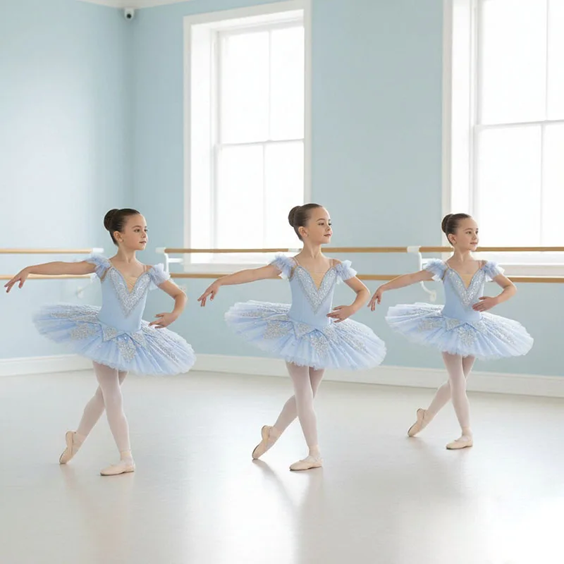 

Luxury Velvet Ballet Tutu for Kids Hand-finished Lace Up Dance Costume