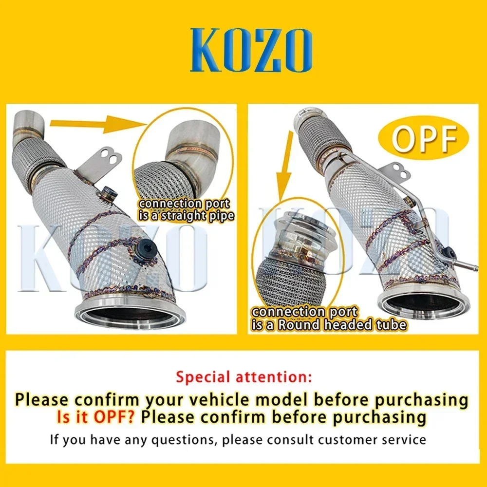 Catless Downpipe Exhaust Pipe for BMW B58 M140i M240i 340i 440i 540i 640i 740i Z4 M40i 840i 2016+