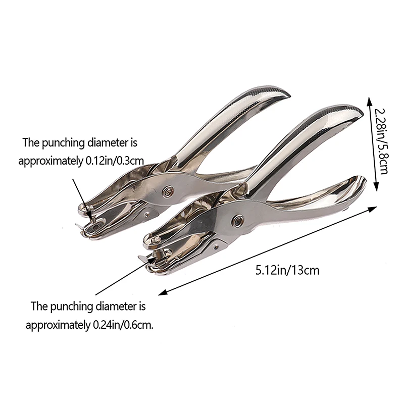 3/6mm Pore Diameter Punch Pliers Metal Paper Punch Circle Single Hole Punches Cutter Tools DIY Scrapbooking Border Punches