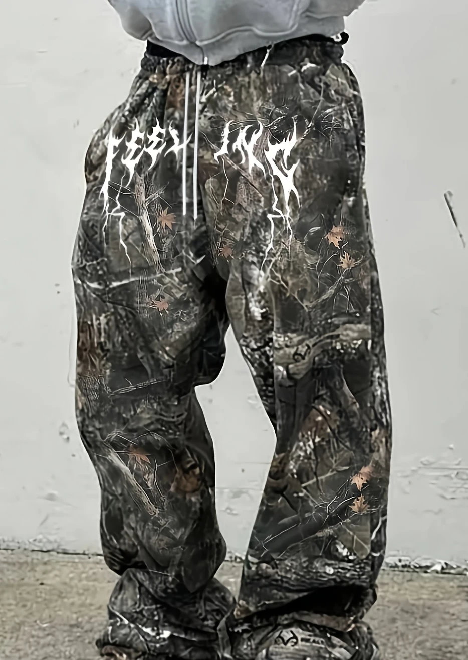 2026 Summer Fashion New Retro Gothic Outdoor Production Hip-hop Vacation Fitness 3D Printing Street Style Pants Large Size