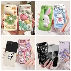 For IPhone 7 Plus Case A1661 A1784 Cute Panda Soft Silicone Phone Cases For Apple IPhone 7 8 IPhone7 IPhone8 Plus Back Cover
