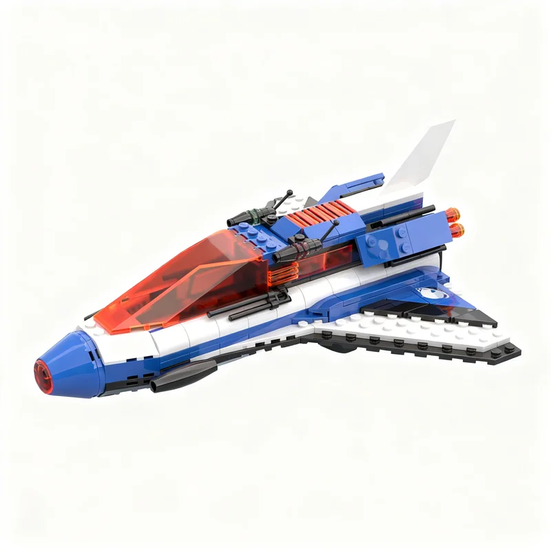 NUEVO Set de Construcción de 273 Piezas MOC, Modelo de Transbordador Espacial de la Planeta Hielo, Bloques de Construcción Personalizados, Arquitectura, Ensamblaje DIY, Regalo, Set de Construcción para Exhibición