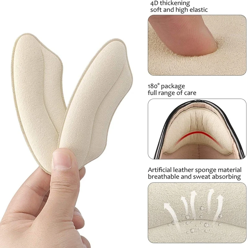 4Pcs/8Pcs Frauen High Heel Pad Anpassen Größe Klebstoff Heels Pads Liner Griffe Schutz Aufkleber Schmerzen Relief fuß Pflege Produkte – Detail 5