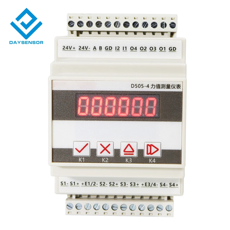 

D505-4 weighing transmitter weight force sensor signal amplifier 485 communication ±10v rail