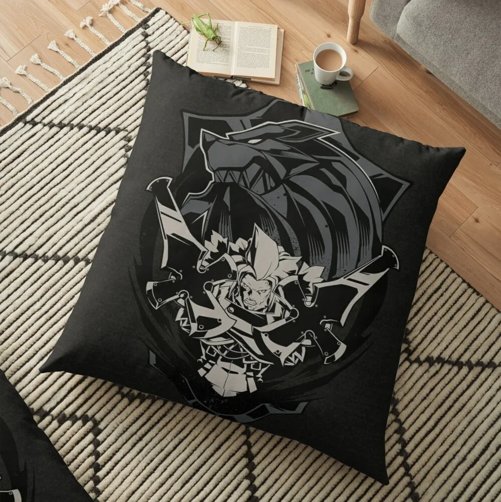 Guilty Gear The King of Illyria Pattern Square Pillow Case Sofa Decorative Throw Pillow Cushion Cover Home Accessories