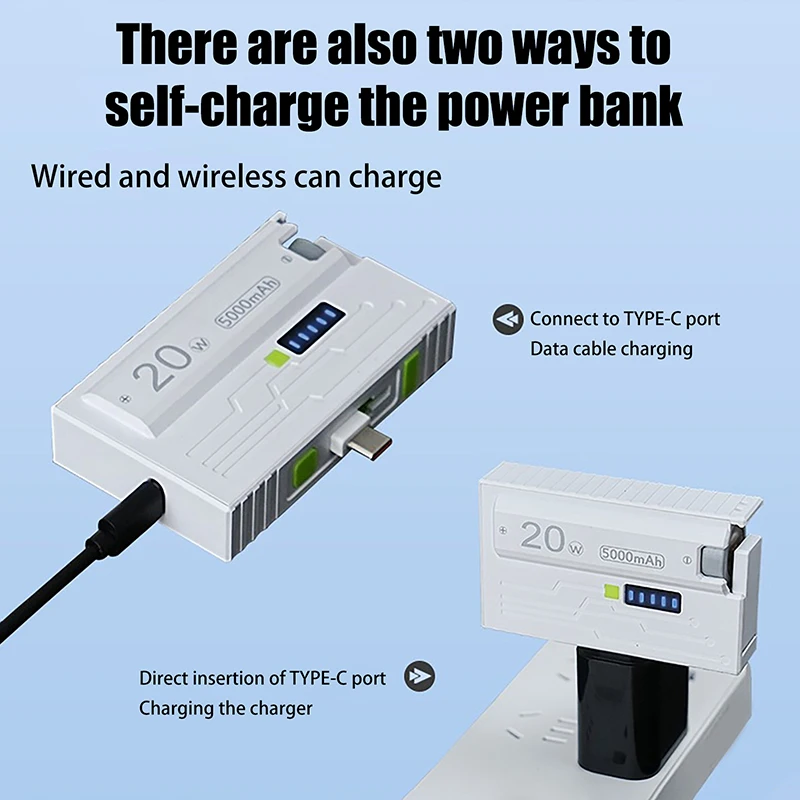 21700 Battery Charger Case DIY Power Bank Box 20W Type-C Fast Charging Mobile Phone Universal Kit - Not Including Batteries