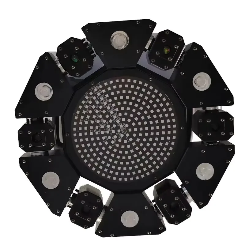 BOTAI Professional Stage Moving Head Light 6x500mW RGB Laser 6x5W Warm White LED 325LEDs Strobe DMX512 Control for KTV Warehouse