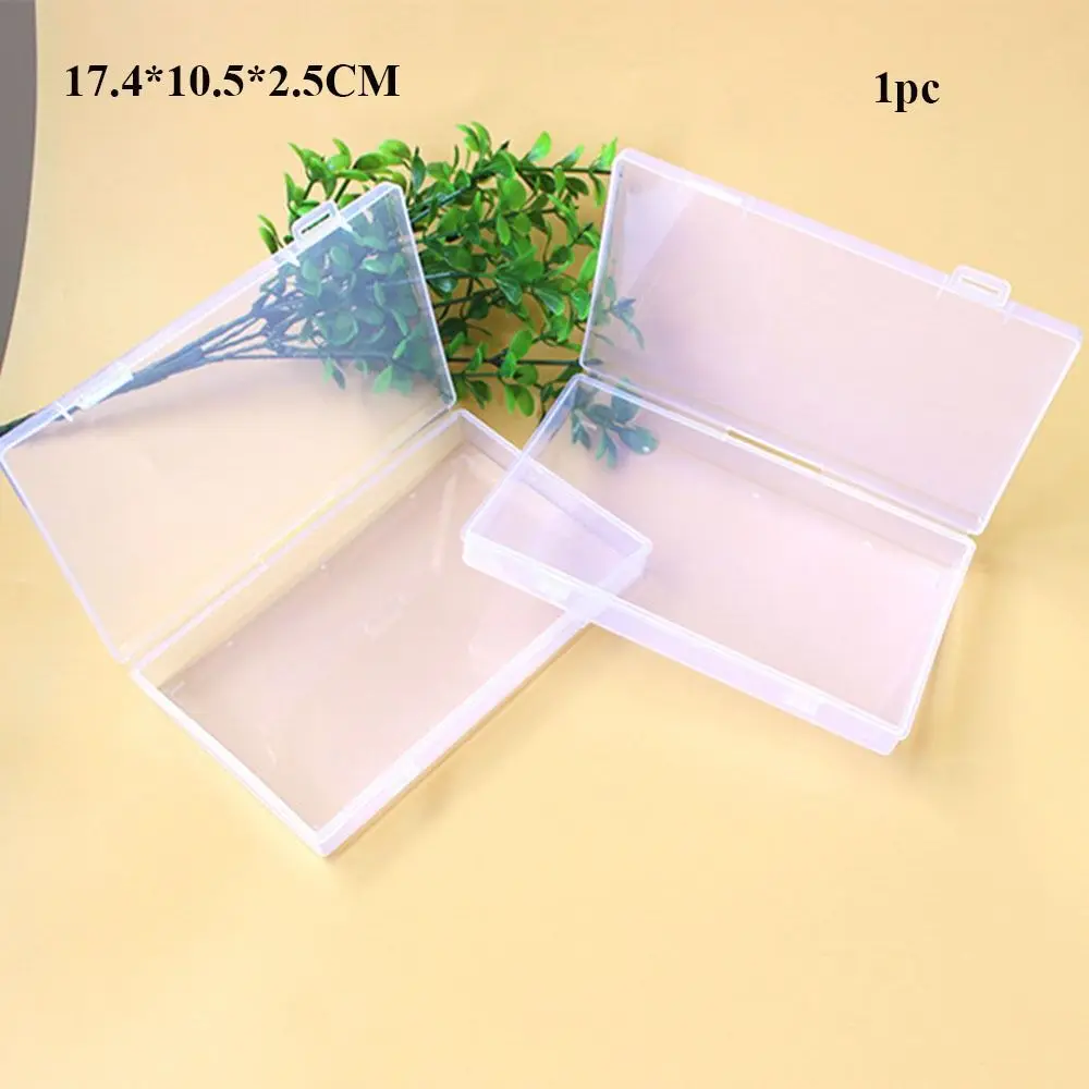 

Горячая квадратная коробка для хранения, прозрачный пластиковый чехол для мелких предметов, прочные рыболовные инструменты, аксессуары, держатель для электроинструментов