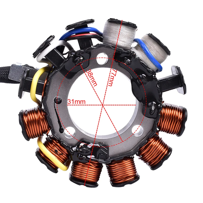 Motorcycle Generator Ignition Stator Coil For HONDA CRF450 CRF450X CRF 450 X 2005-2007 2008 2009 / 2012-2017 31120-MEY-672 12V