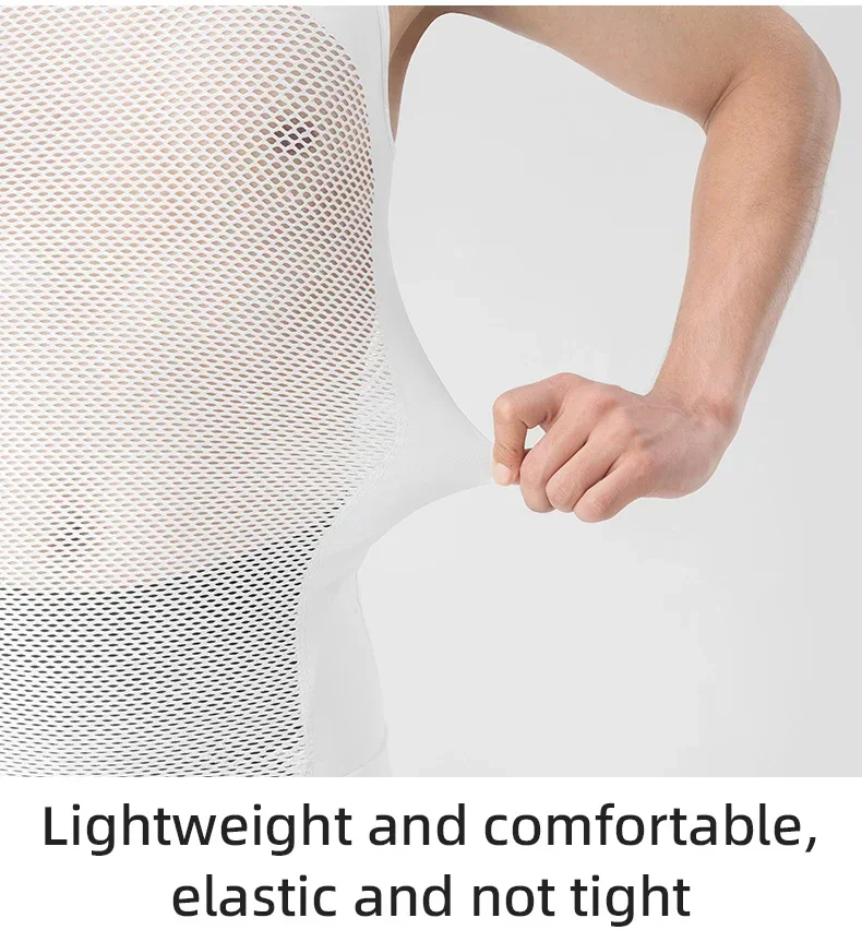 

ROCKBROS Cycling Vest High Elastic Cycling Base Layer Sleeveless Bicycle Vest Quick Dry Undershirt Breathable Running Sport