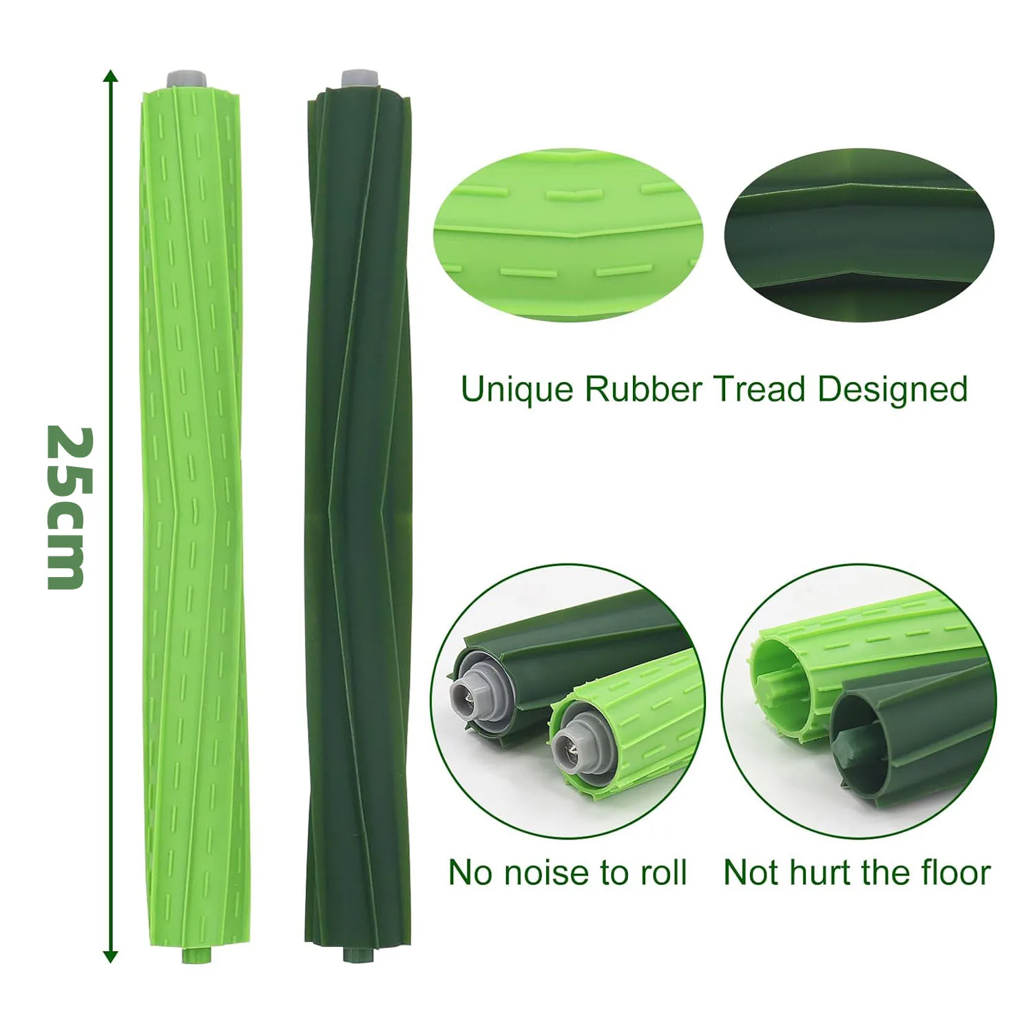 Rubber Roller Brush for iRobot Roomba S9 (9150) S9+ S9 Plus (9550) S Series Vacuum Cleaner Replacement Part Accessories