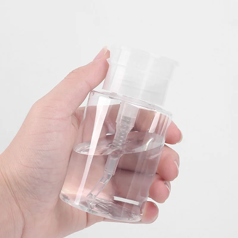 100/150/200ml bottiglie riutilizzabili per unghie Dispenser per pompa a pressione vuota strumento per Manicure per bottiglia di trucco detergente per smalto per unghie