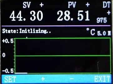 DISP-TCB Temperature Control Display Board, Compatible with TCB Series Temperature Control Board, Curve Display