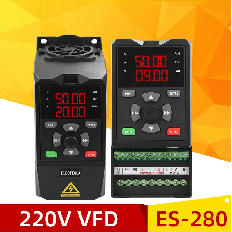 

Variable Frequency 4KW 5.5KW Drive Converter inverter 220V VFD AC Motor Speed ​​​​​​Controller