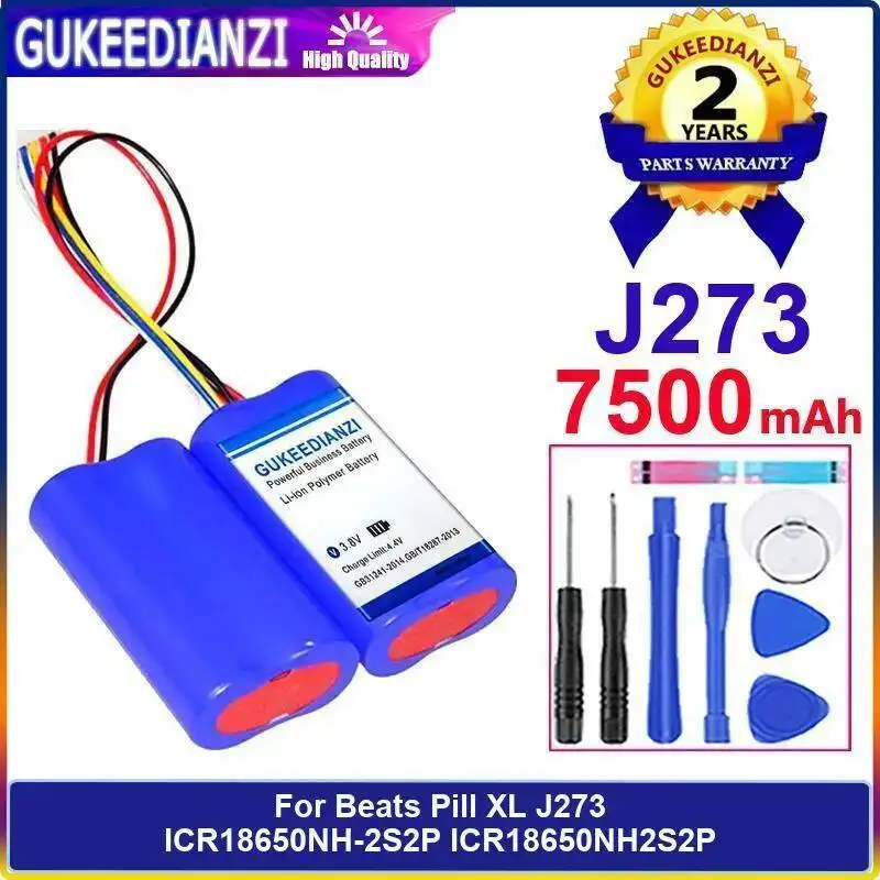 

For Beats Pill XL J273 ICR18650NH-2S2P Speaker Portable Battery Reliable Power Supply 7500Mah