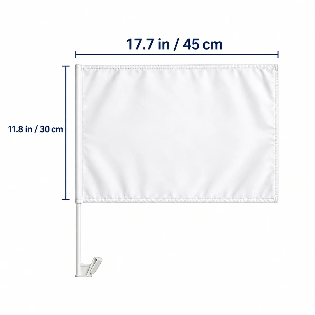 Custom Car Window Flag Personalized Photo Logo Text Flag with Pole Double Sided Print Vehicle Mount Flag for Party Sports Events