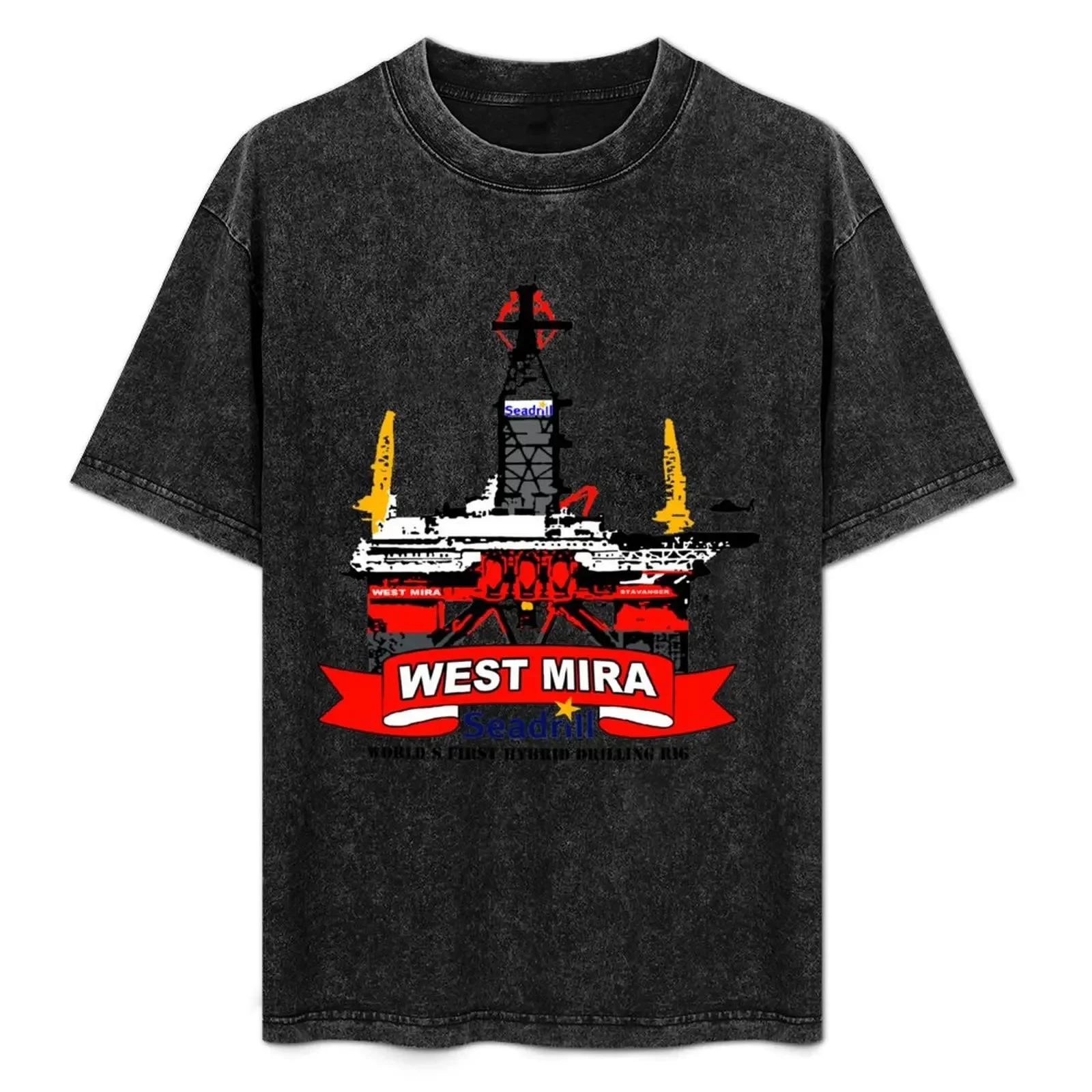 

Oil Rig West Mira; T-Shirt anime tshirt hippie clothes custom t-shirts summer shirt outfits for men