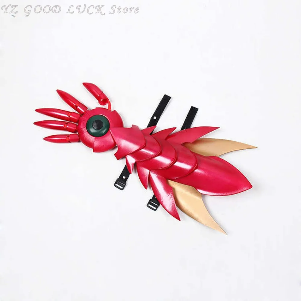 Game Boosted Gear Cosplay Arm Goves, Anime High School DxD Cos, Red Arm Props for Women and Men, Halloween Novelty Gifts