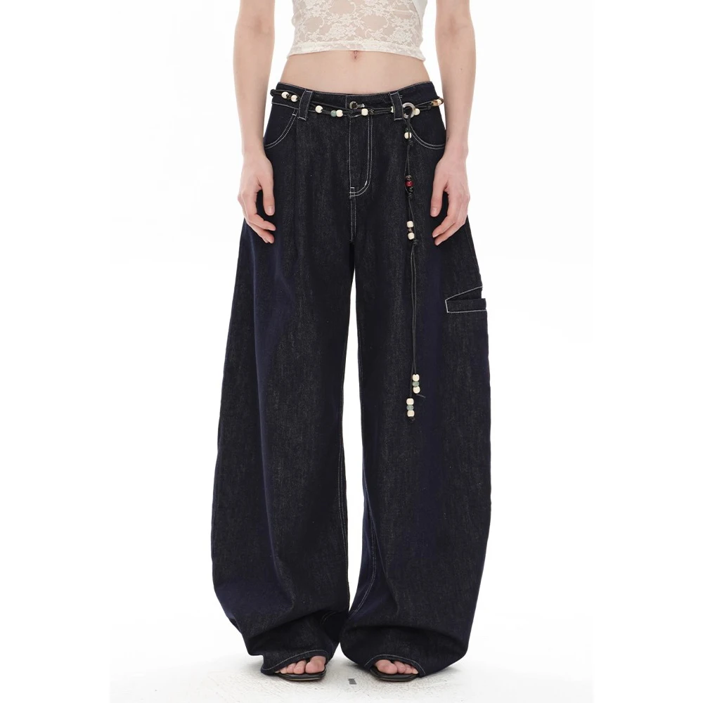

Vintage Y2K Wide Leg Loose Jeans Women Harajuku High Waist Baggy Denim Pants Korean Fashion Streetwear New Cowboy Trousers