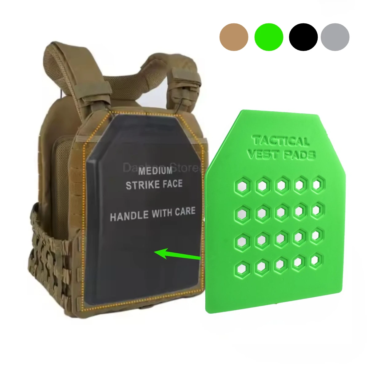 

Hunting Vest Plate Carrier Resistant Shock Pad Tactical Vest Bulletproof Plate Lining Soft Cushioned Shock Protect Insert Plate