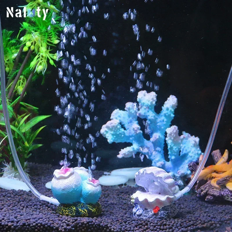 Aquarium Decoration Oxygen Set Fish Tank Silent Air Pumps Air Stone Volcano Conch Bubble Stone Aquarium Accessories Oxygen Pump