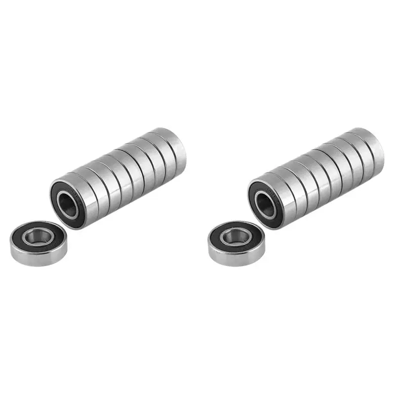 A69E20 Pcs Ball Bearings Rolling Bearings Sealed Deep Groove Ball Bearings Bearing Steel 6001-2RS (12X28x8mm)